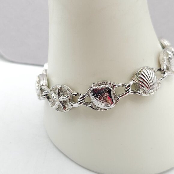 1967 Sarah Coventry Harlequin Reversible Bracelet Sea Life Colorful Geometric - Picture 2 of 9